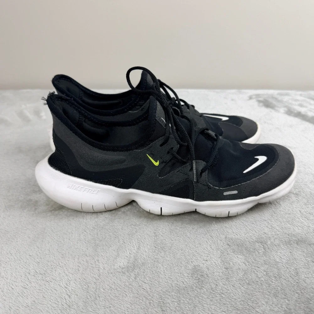 Nike Free RN 5.0 Mens Running‎ Shoes Black White AQ1316-003 Size 9